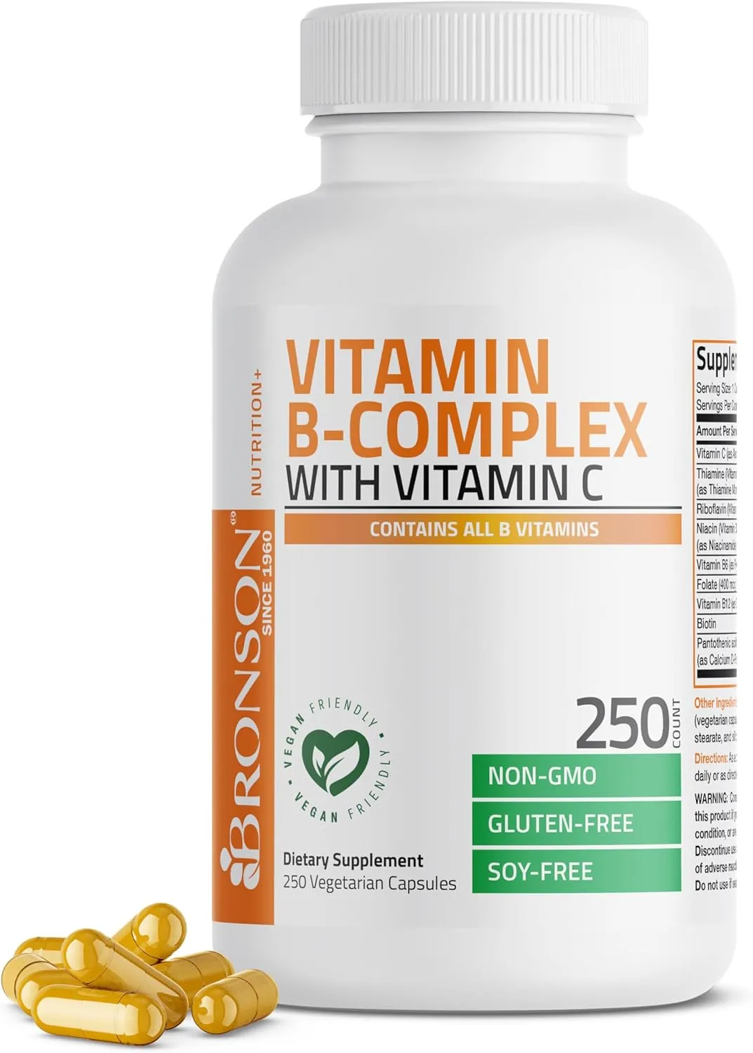 Bronson B Complex with Vitamin C Capsules