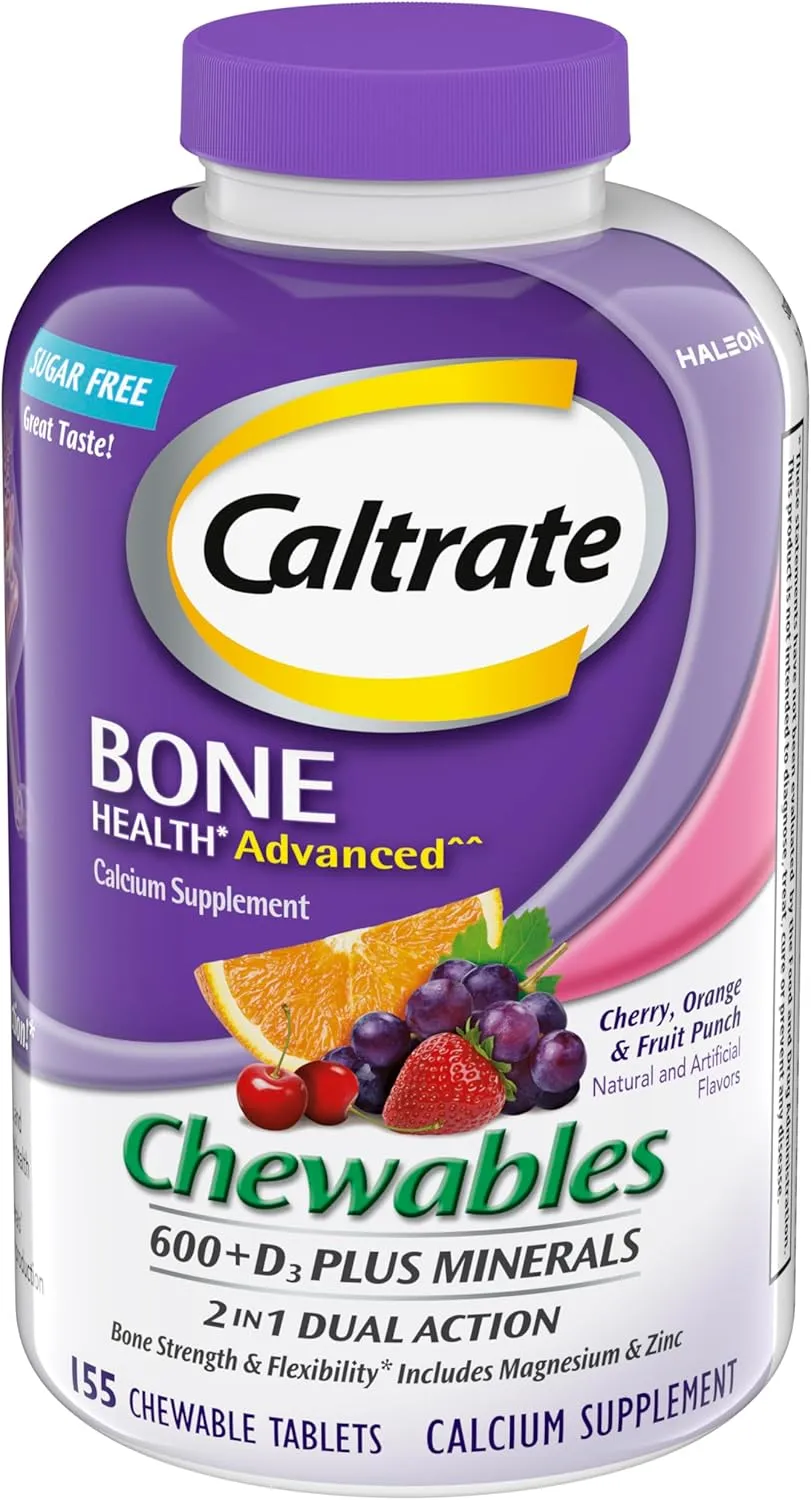 Caltrate Chewables 600 +D3 Sugar Free